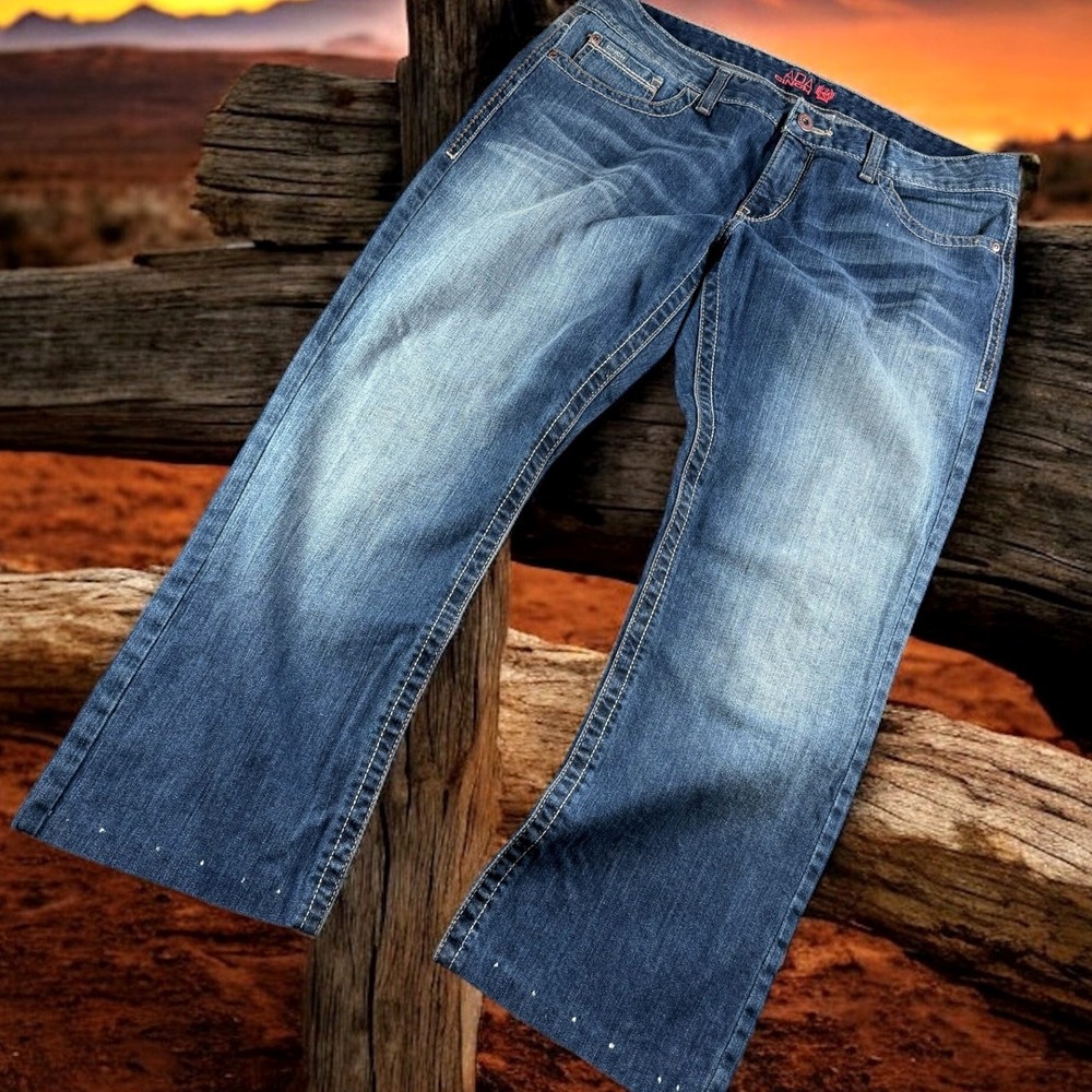Cinch Jeans Women 13‎ Regular Ada Relaxed Bootcut Stretch Dark Wash Western Blue